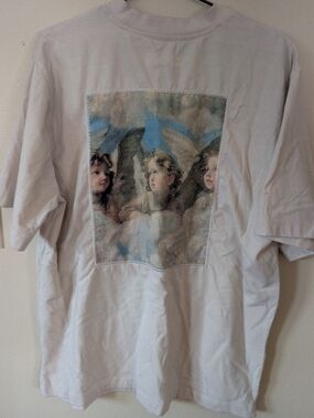 Women's White 'Blessed' Short Sleeve Tee XL